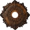 Ekena Millwork Riley Ceiling Medallion (Fits Canopies up to 4 5/8"), Hand-Painted Rust, 18"OD x 3 1/2"ID x 1 1/2"P CM18RLRUS - alternate 1